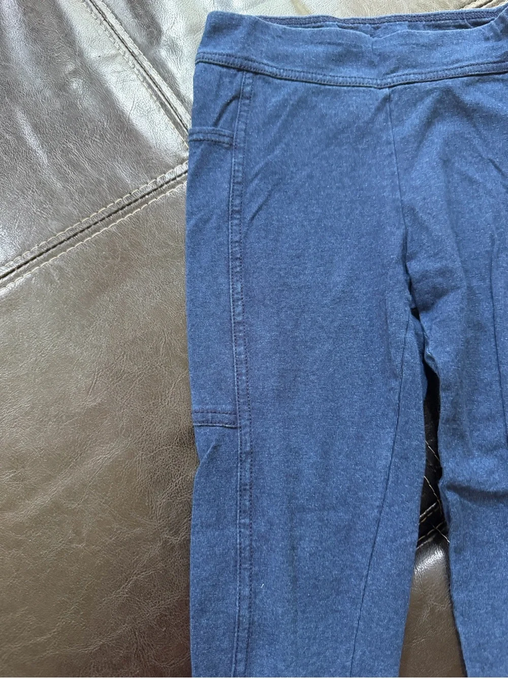 Jumping Beans - Girl’s Dark Blue Denim Style Stretch Pull-On Leggings